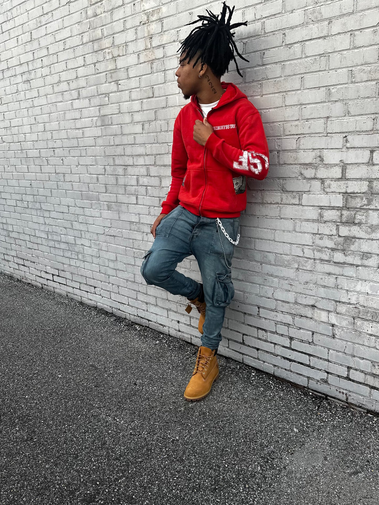 FIRE RED “A$F BANKROLL” JACKET