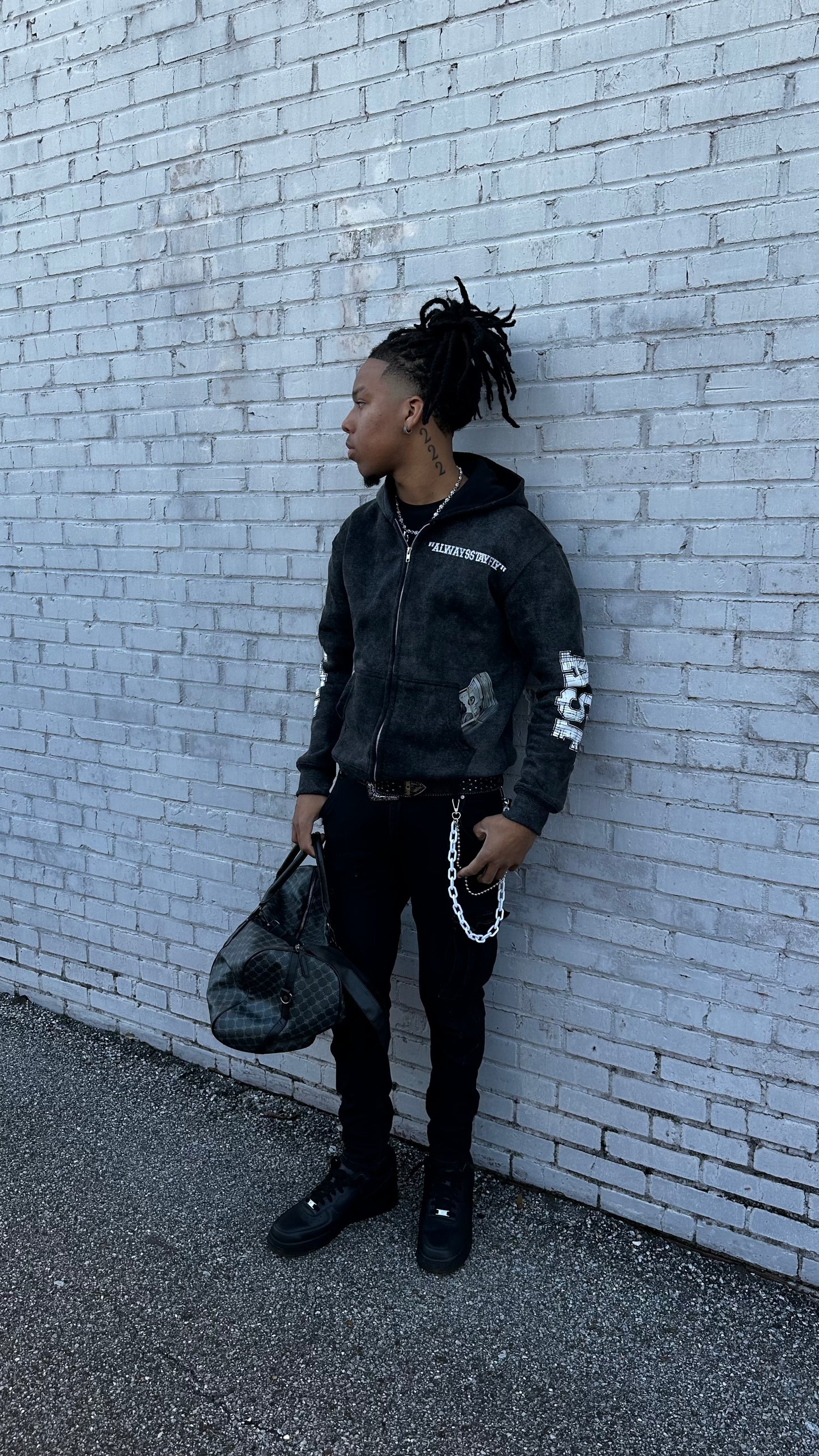 BLACK “A$F BANKROLL” JACKET