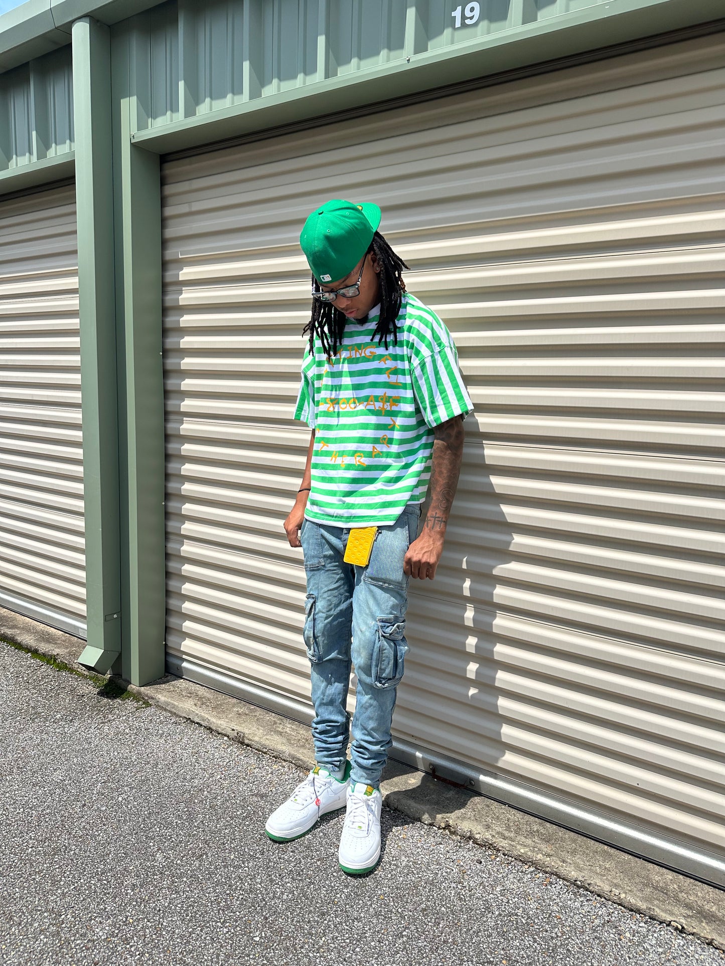 GREEN “1800-A$F” tee