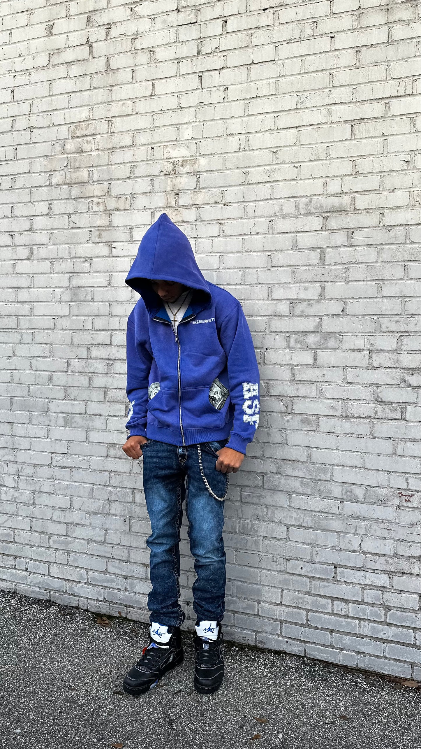 BLUE A$F BANKROLL JACKETS