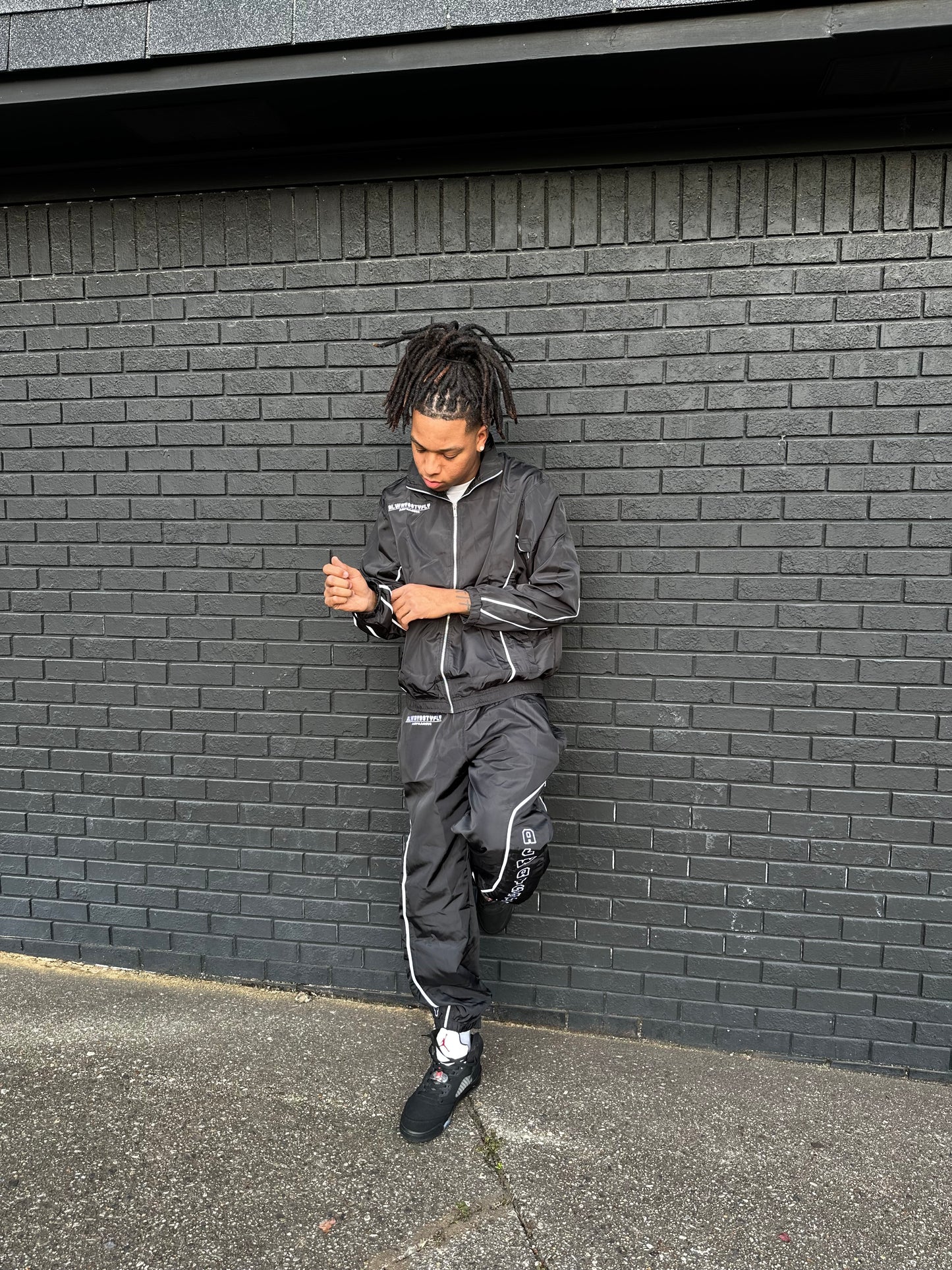 BLACK A$F RACING WINDBREAKER