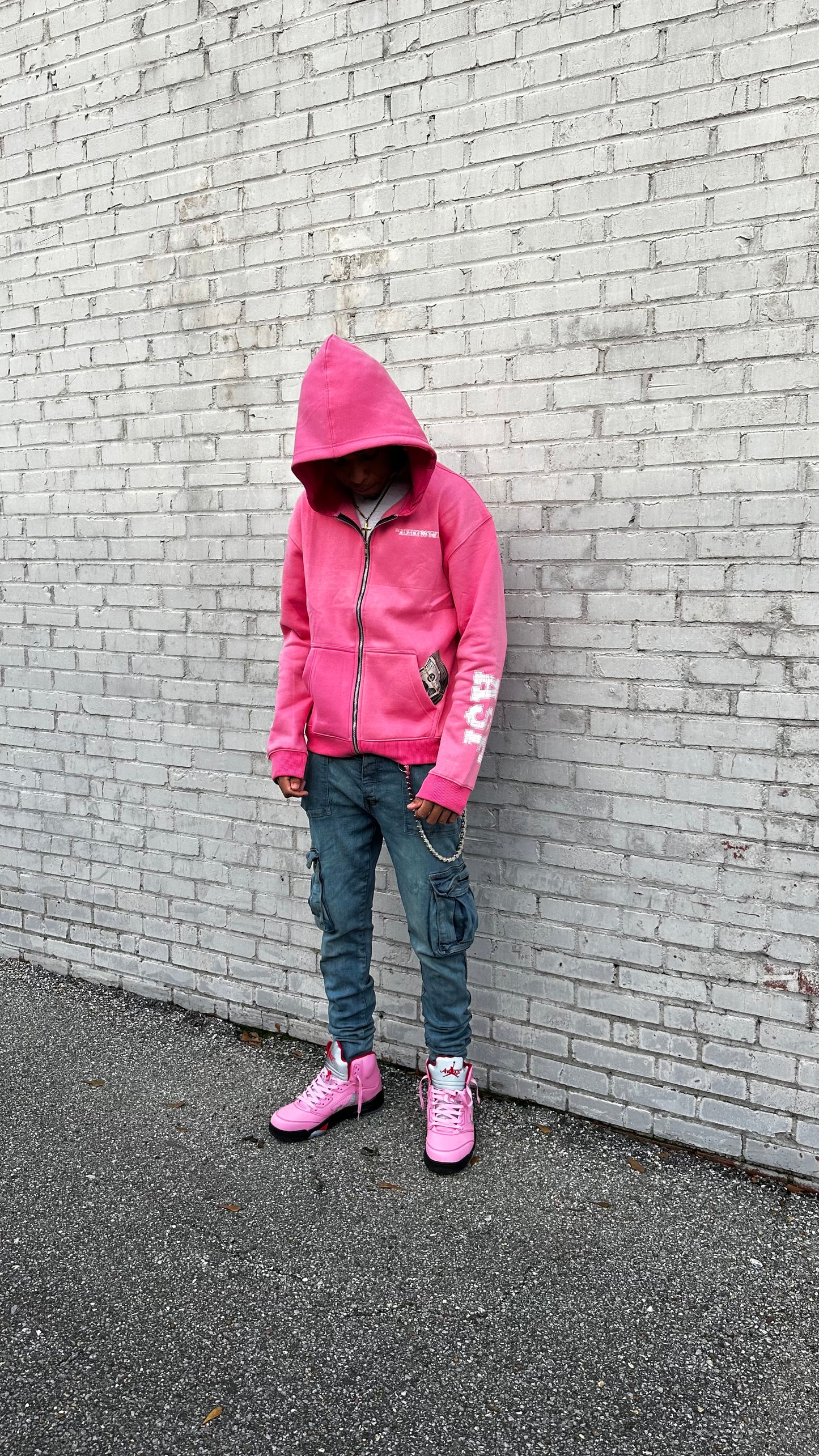 PINK A$F BANKROLL JACKET$