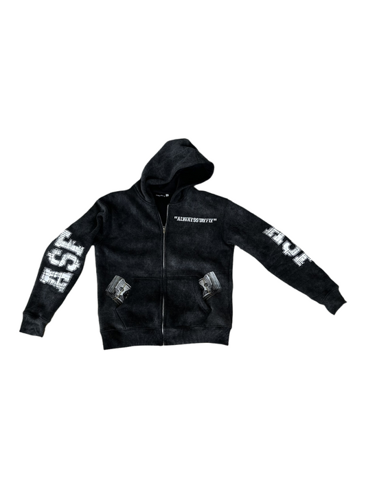 BLACK “A$F BANKROLL” JACKET